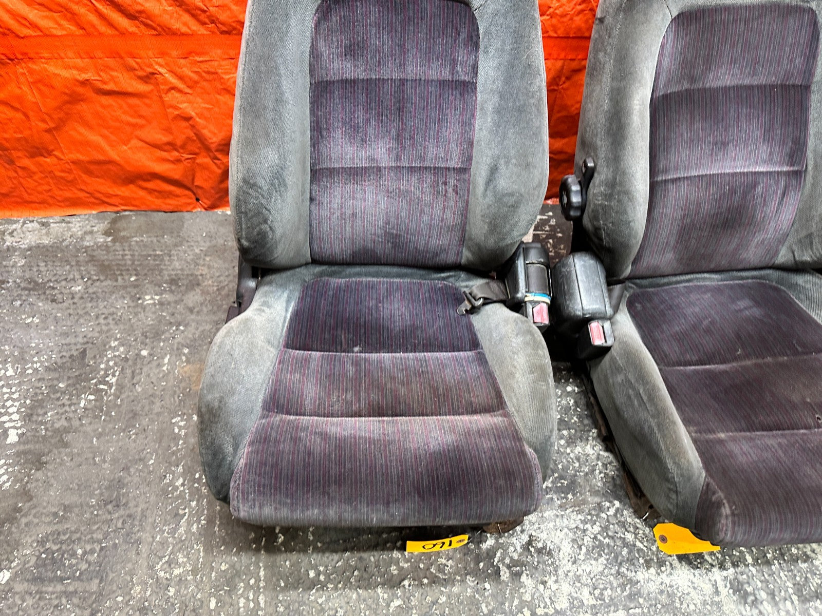 90-93 ACURA INTEGRA DA B17A1 GSR FRONT SEATS PAIR LEFT DRIVER RIGHT PASS OEM 16016