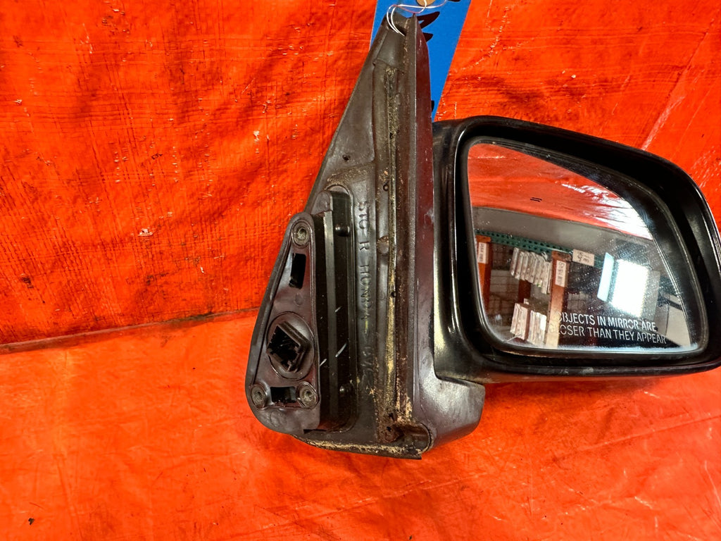 97 01 HONDA CR V EXTERIOR SIDE VIEW MIRROR   PASSENGER RIGHT SIDE BLACK OEM 3011