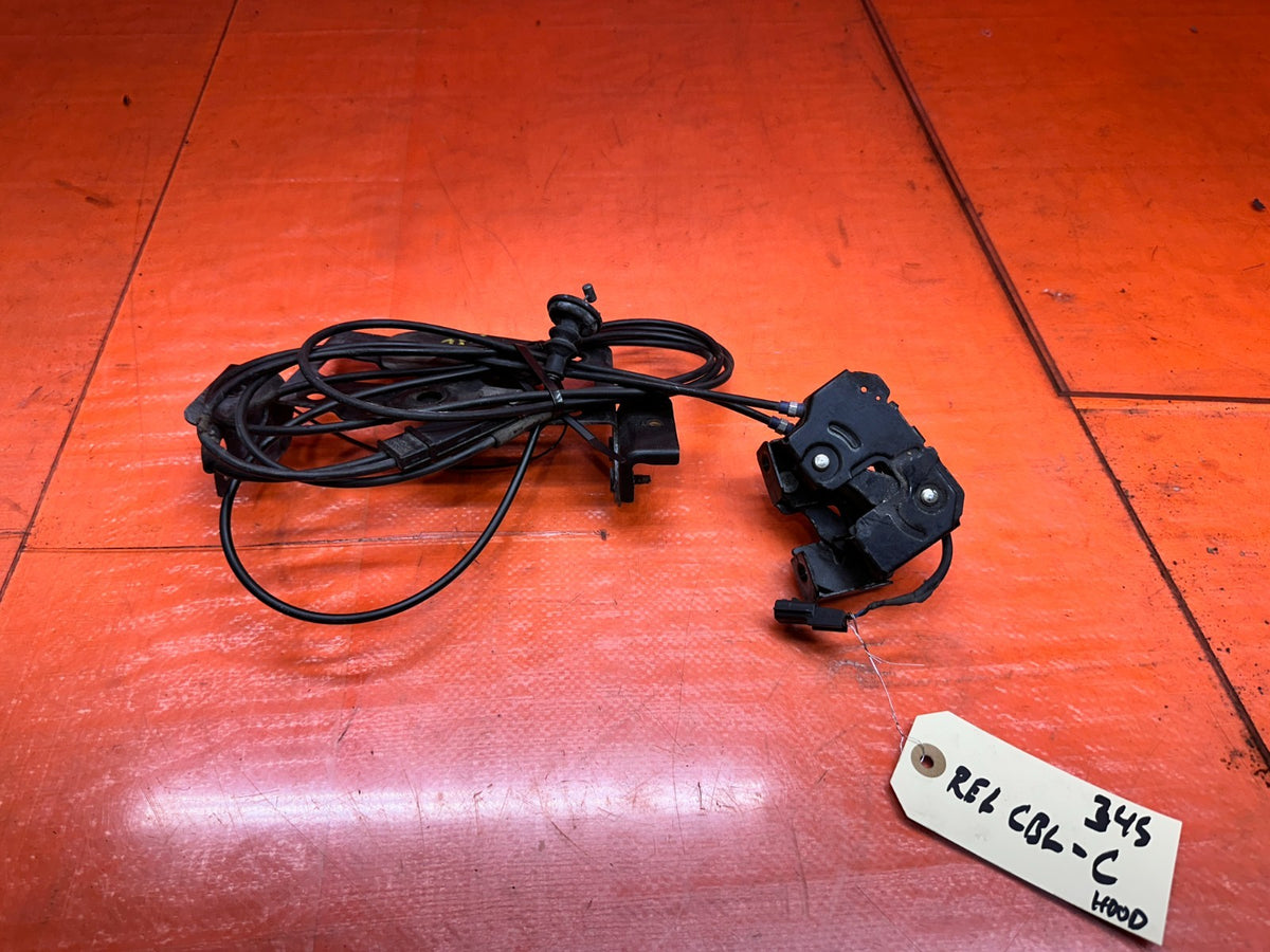 14-15 INFINITI Q50 3.7L AWD FRONT HOOD LOCK LATCHES CATCH WITH RELEASE CABLE 3430