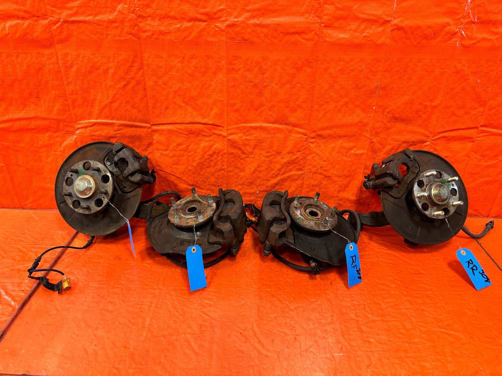 01 05 HONDA CIVIC 32MM EP3 5x114.3 5 LUG CONVERSION SPINDLES KNUCKLES HUBS OEM1