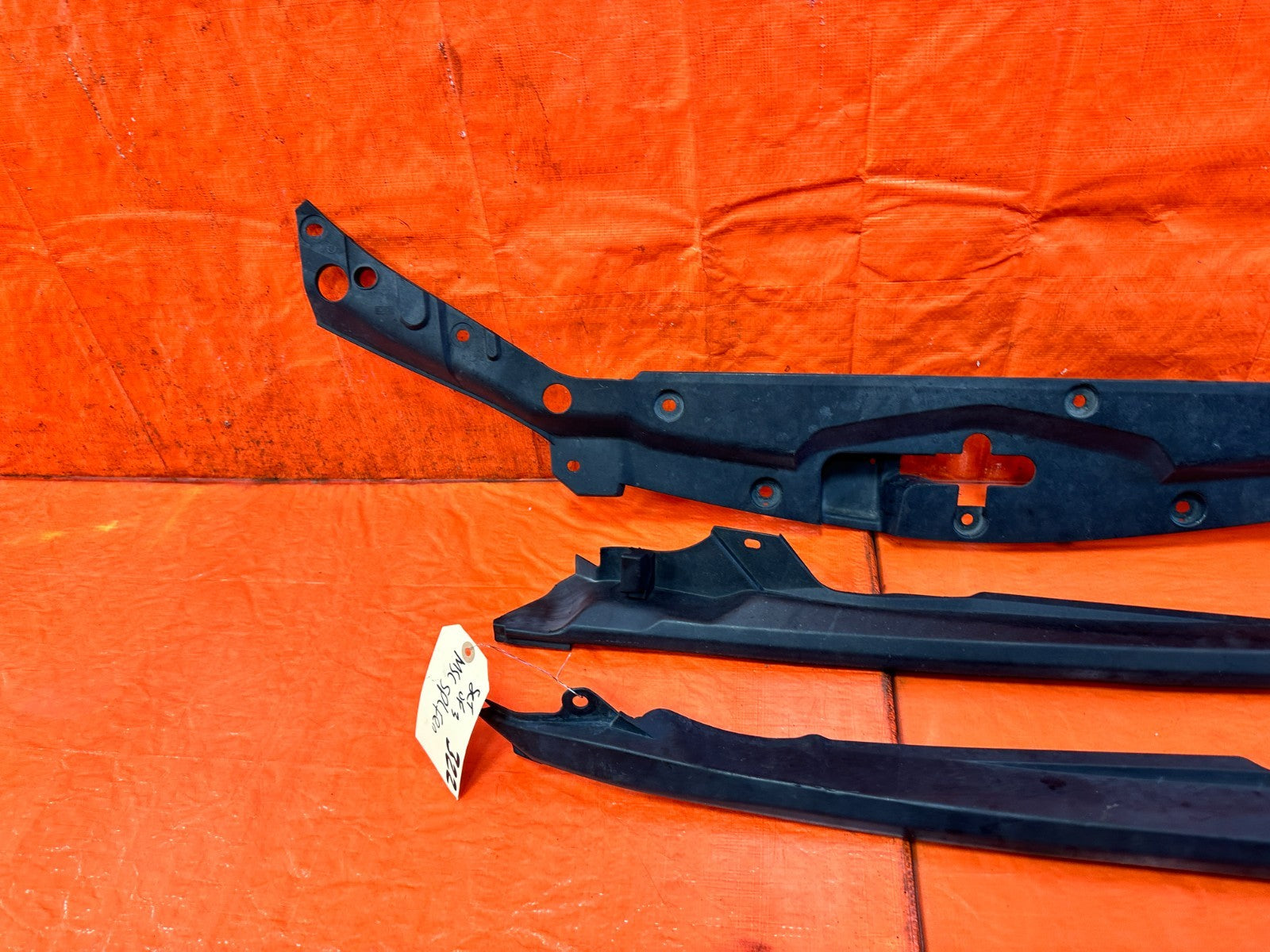 04 05 ACURA TSX UNDER HOOD ENGINE BAY FENDER RADIATOR SUPPORT TRIM 3 PC OEM 3238