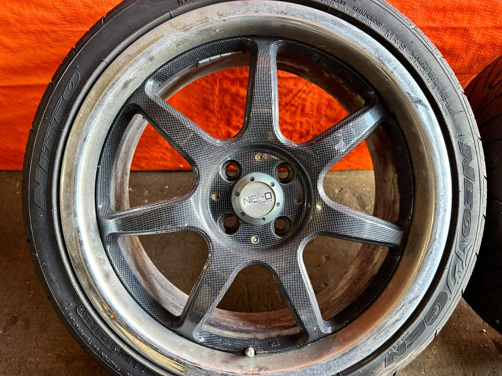 88 91 HONDA CRX   4x100   17x7   NEX O NEX 0 RACING WHEELS W/ NITTO TIRES   2777