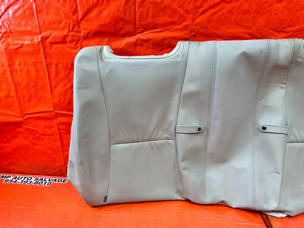 02 04 LEXUS SC430   REAR UPPER SEAT COVER SKIN LEATHER WRAP   ECRU   OEM #2618