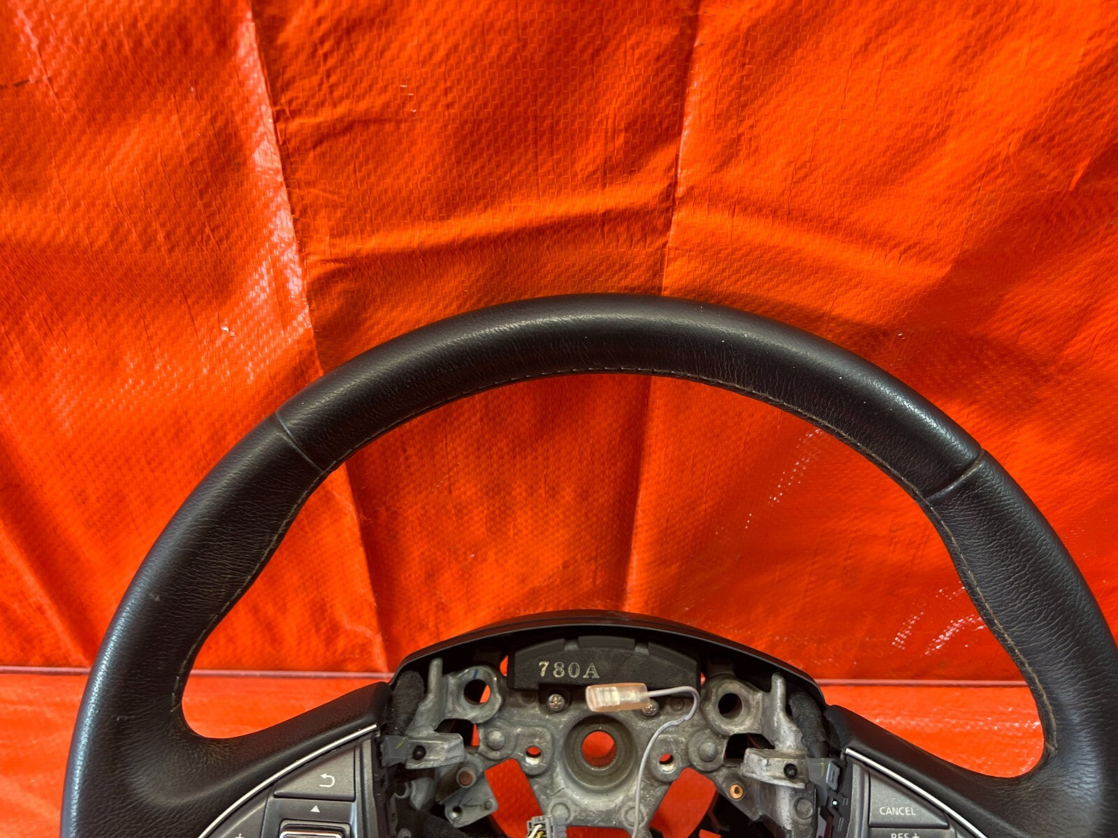 2016 16 INFINITI Q50 RED SPORT 400 RWD   STEERING WHEEL   NON HEATED   OEM #1146