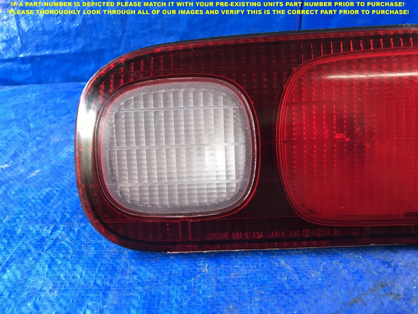 OEM 1998 1999 2000 2001 ACURA INTEGRA SEDAN PASSENGER RIGHT TAIL LIGHT R RH   2