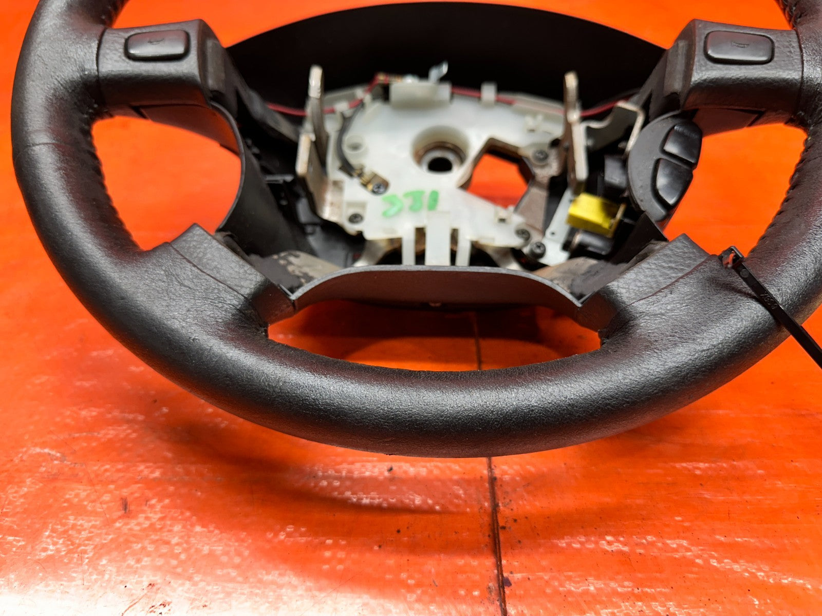 94 01 ACURA INTEGRA BLACK LEATHER WRAPPED STEERING WHEEL OEM #3314