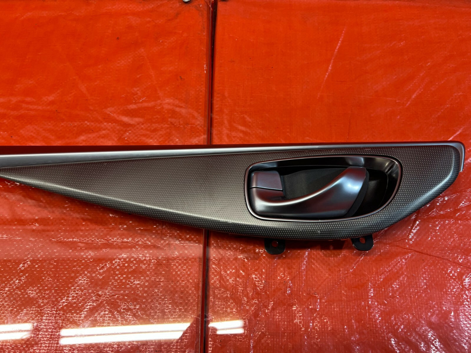 14 20 INFINITI Q50   DRIVER LEFT REAR DOOR PANEL TRIM INSERT W/ HANDLE   OEM #965