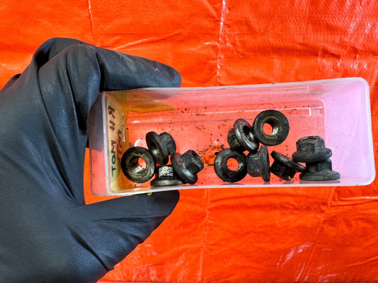 08 15 INFINITI G37 Q60   ENGINE MOTOR MOUNT BOLTS HARDWARE   OEM #3102