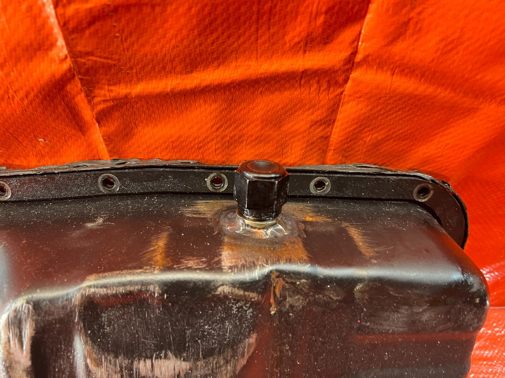 99 00 SI EM1 B16A2   FACTORY OIL PAN WITH AFTERMARKET TURBO TAP   OEM FACTORY6