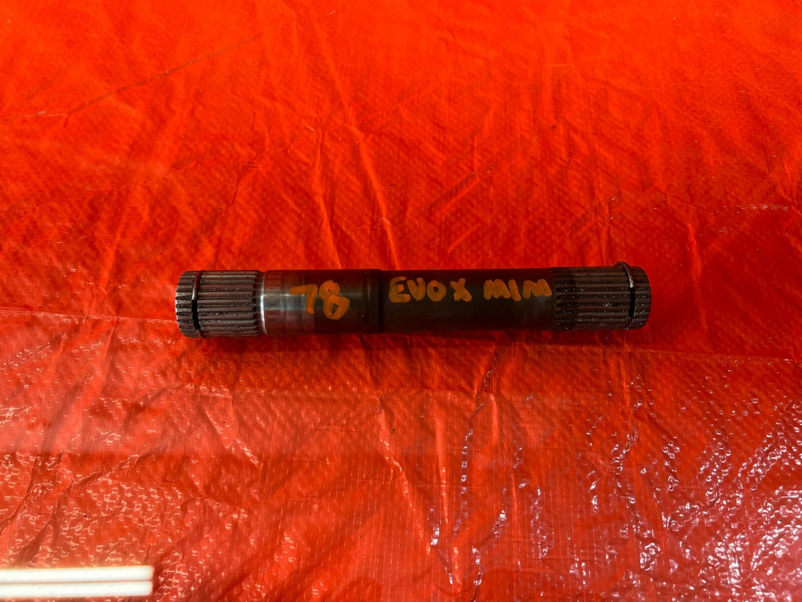 08 15 LANCER EVOLUTION X EVO 10   INTERMEDIATE MID HALF JACK SHAFT   SMALLER OEM0