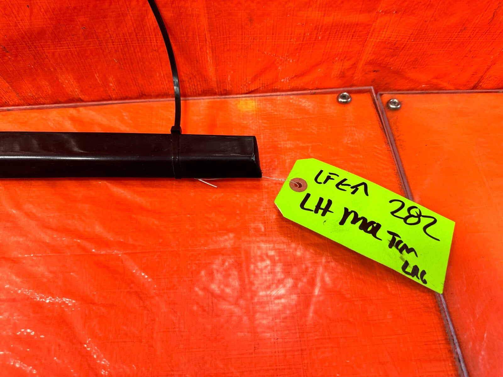 06 11 HONDA CIVIC SI 4D SEDAN   DOOR MOLDING IMPACT STRIP LEFT FRONT OEM #2821