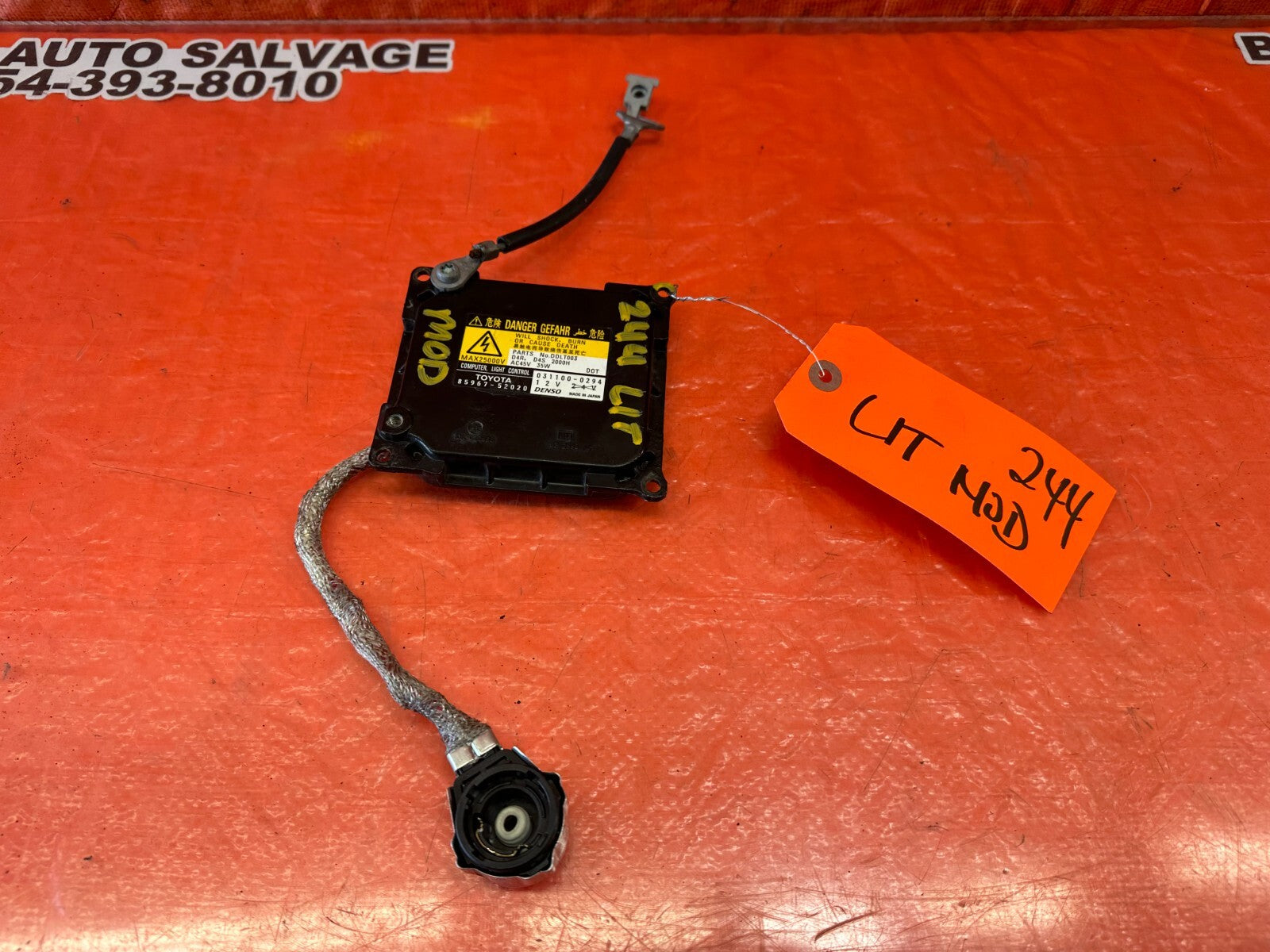 2009 09 LEXUS ES350   HID BALLAST   OEM FACTORY #2440