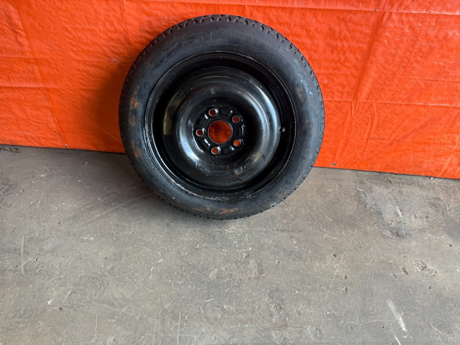 97 01 PRELUDE   BASE   EMERGENCY SPARE BACK UP TIRE WHEEL RIM   OEM FACTORY 3231