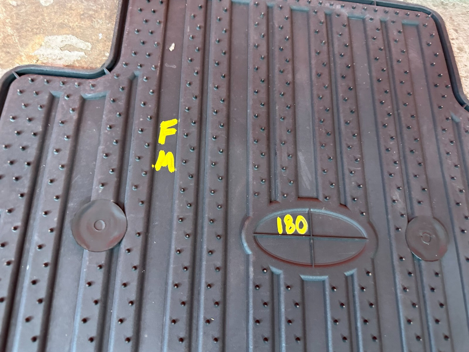 15 21 SUBARU WRX STI   FLOOR MATS   ALL SEASON   WEAR ON FRONT LEFT   OEM #18012