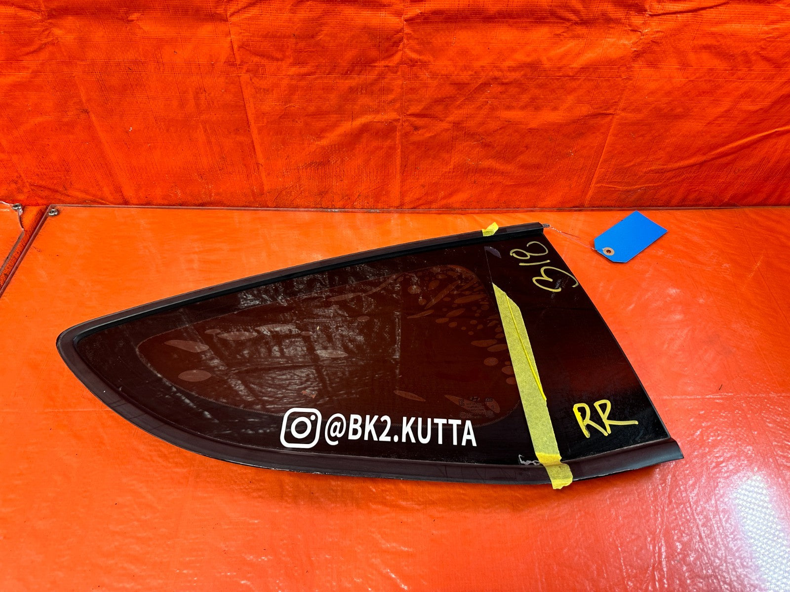 10 16 HYUNDAI GENESIS COUPE PASSENGER RIGHT REAR 1/4 QUARTER GLASS WINDOW #3180