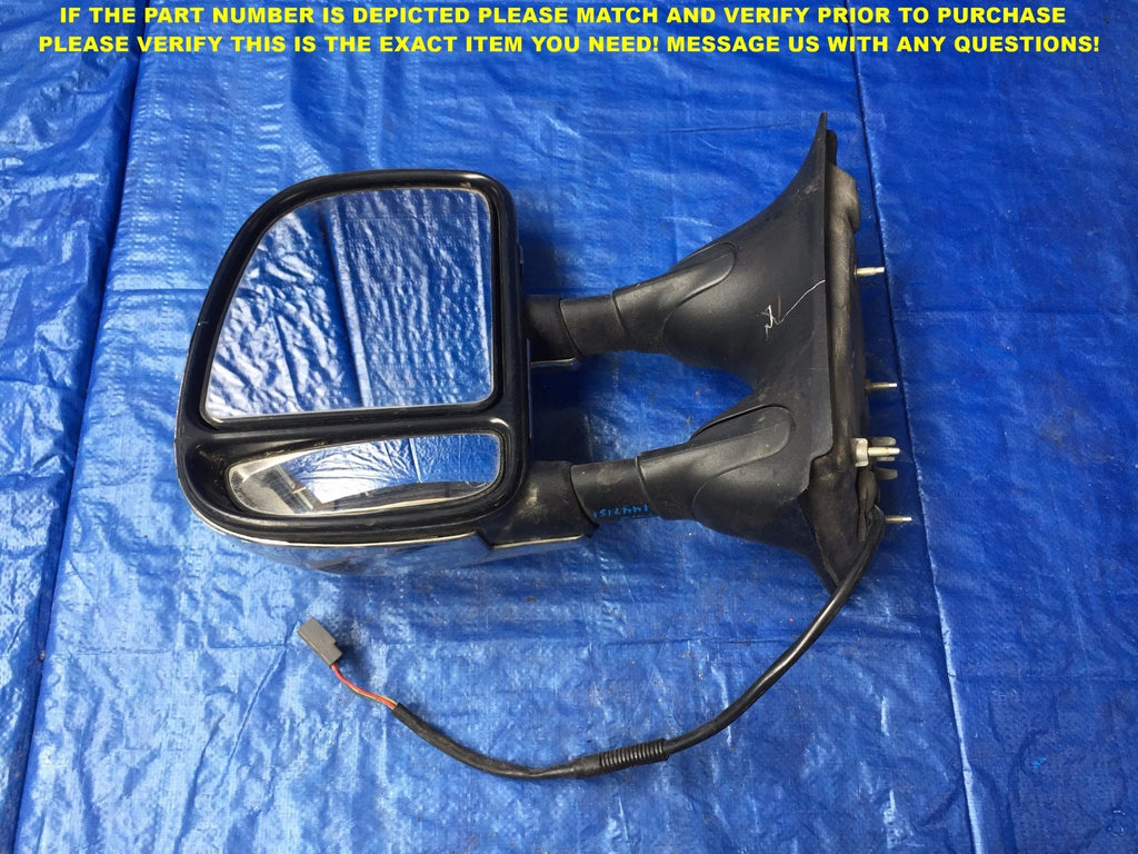 OEM 1999 2000 2001 2002 2003 2004 FORD F250 F350 DRIVER LEFT SIDE VIEW MIRROR #410