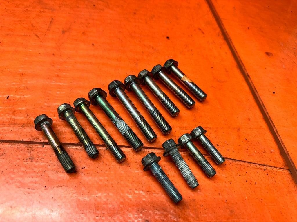 00 03 HONDA S2000 AP1 MT MANUAL TRANSMISSION BELL HOUSING BOLTS HARDWARE 3370