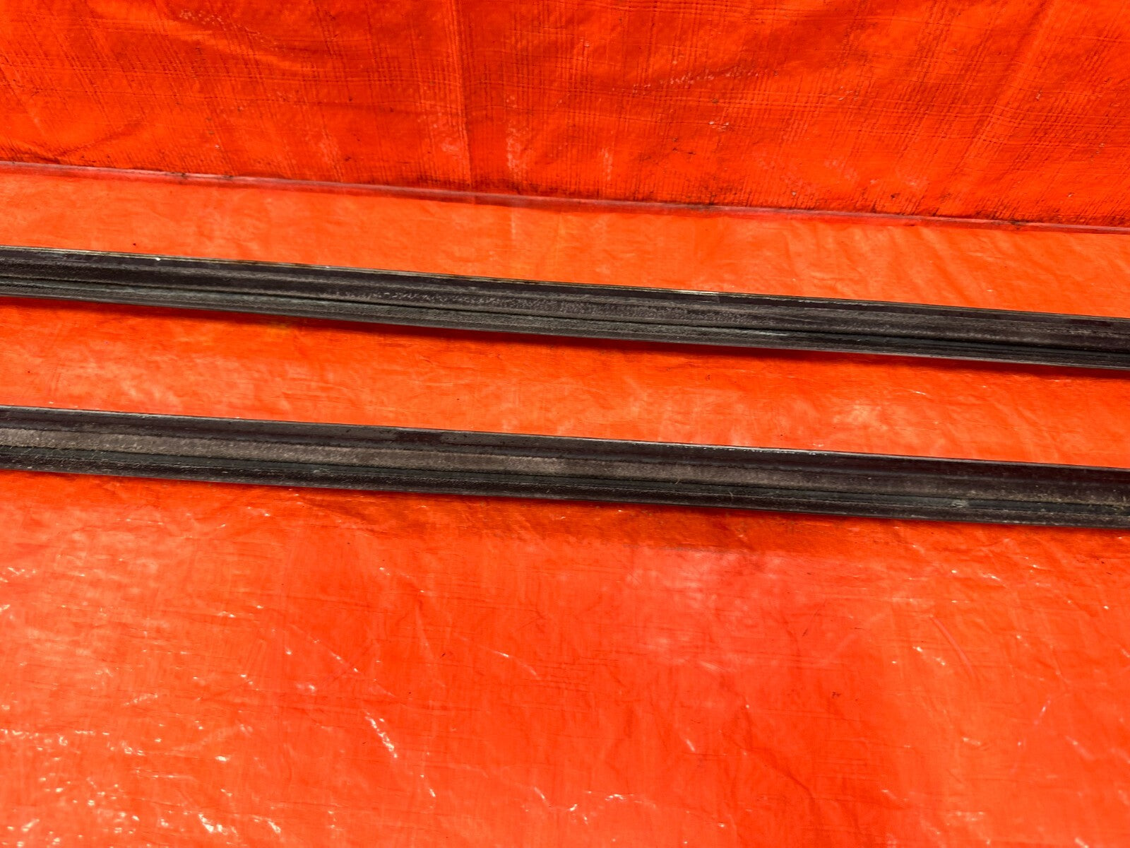 88 89 HONDA CRX   FRONT & REAR / LEFT & RIGHT EXTERIOR WINDOW GLASS TRIM OEM 2778
