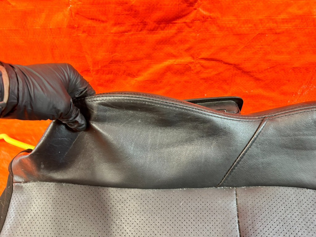 02 04 ACURA RSX   BLACK   RIGHT FRONT UPPER SEAT SKIN LEATHER COVER OEM 2715