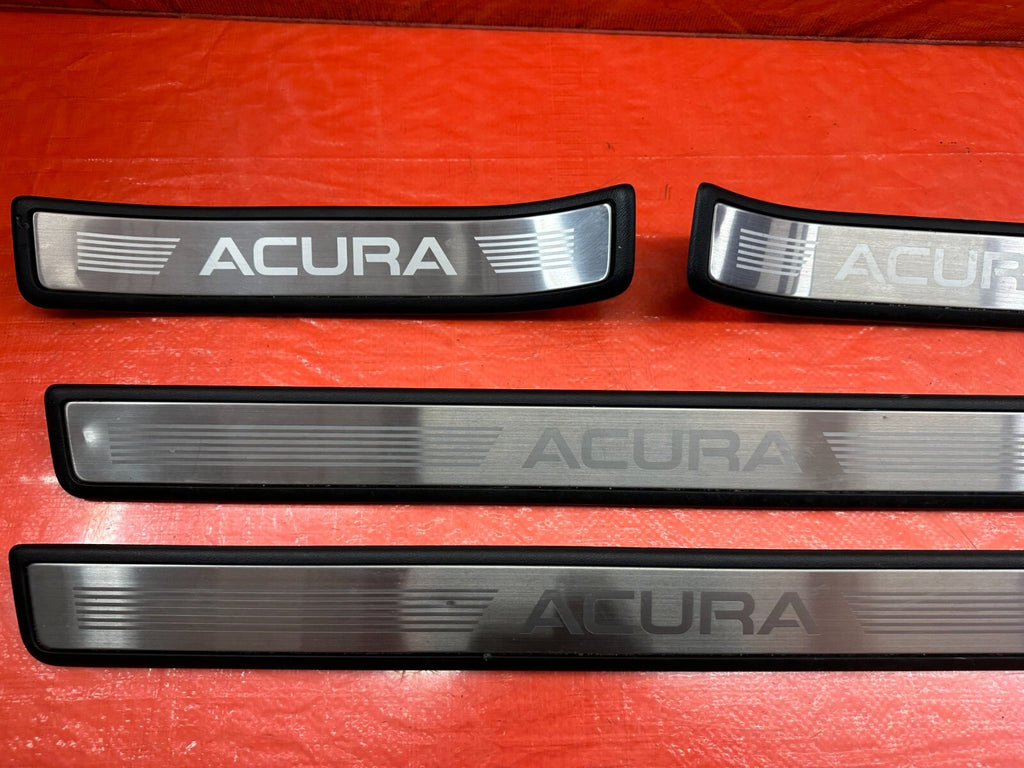 09 14 ACURA TSX   FLOOR PILLAR SCUFF PLATE SET LEFT RIGHT FRONT REAR   OEM #2335