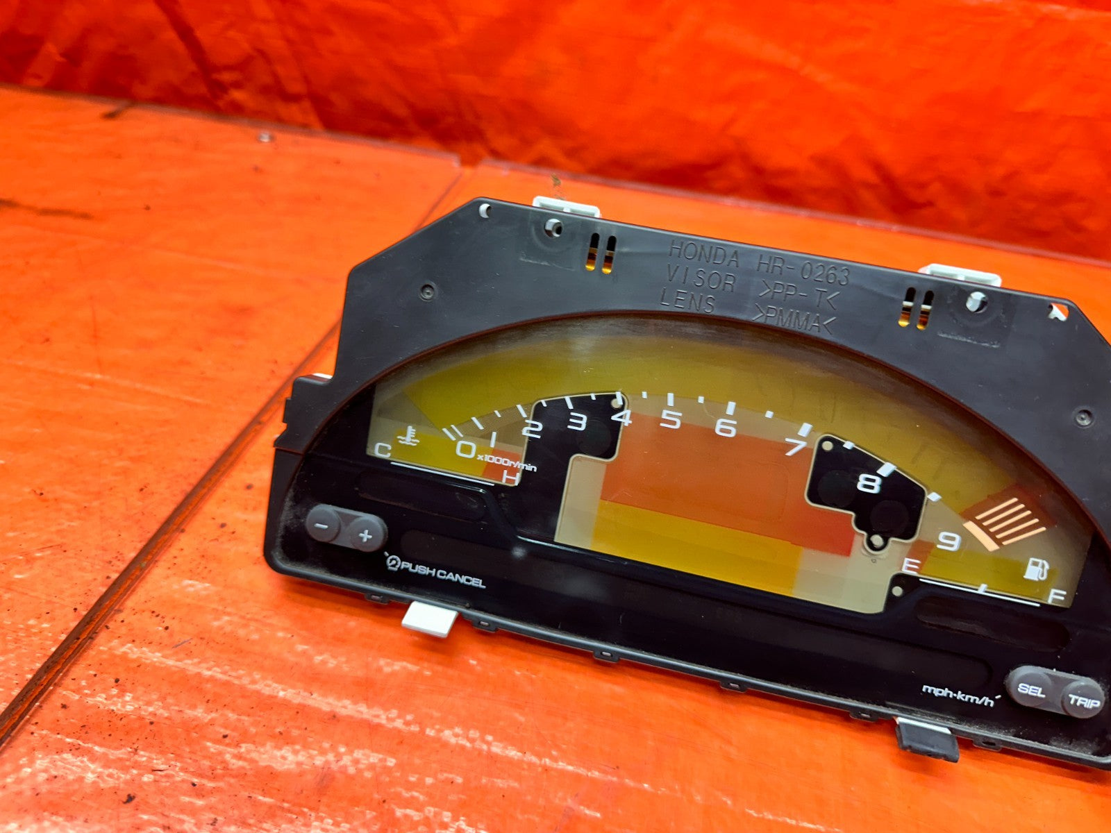 00 03 HONDA S2000 AP1 2.0L INSTRUMENT GAUGE CLUSTER SPEEDOMETER TACHOMETER 33713