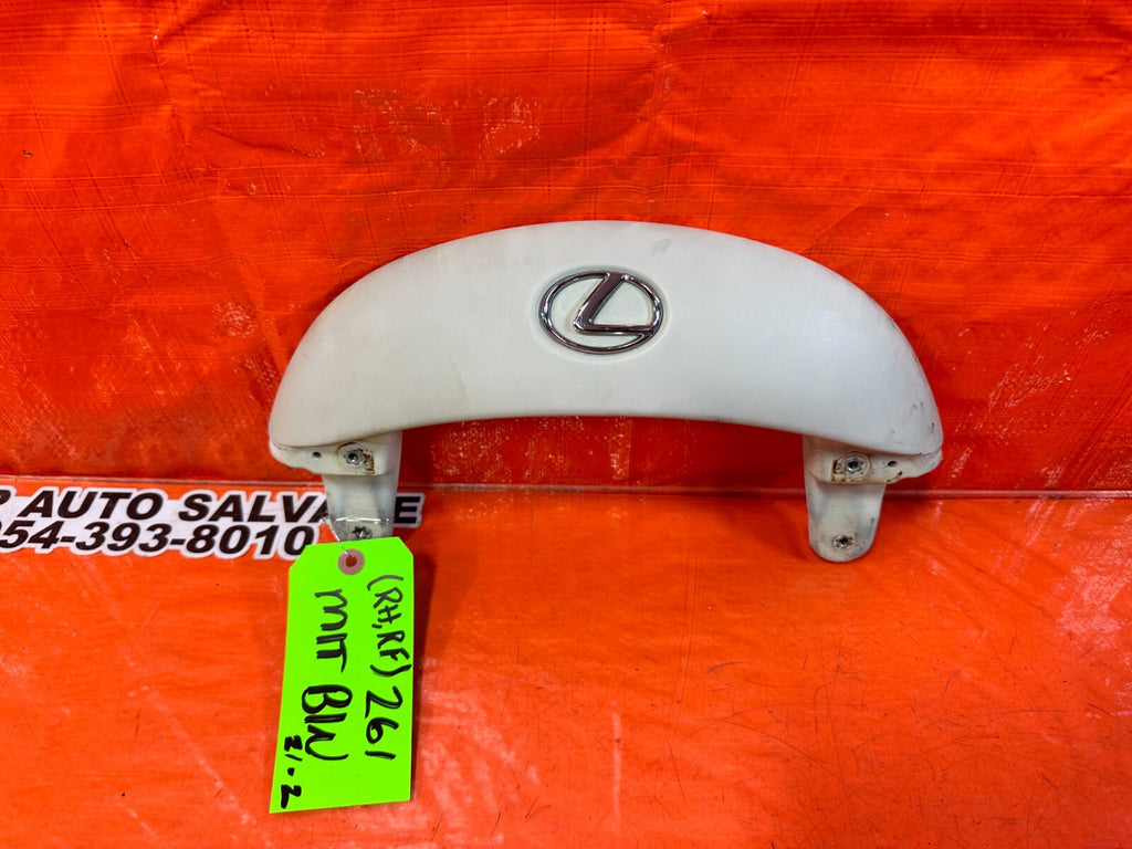 02 06 LEXUS SC430   LEFT OR RIGHT FRONT SEAT   UPPER TRIM   ECRU   OEM #2618