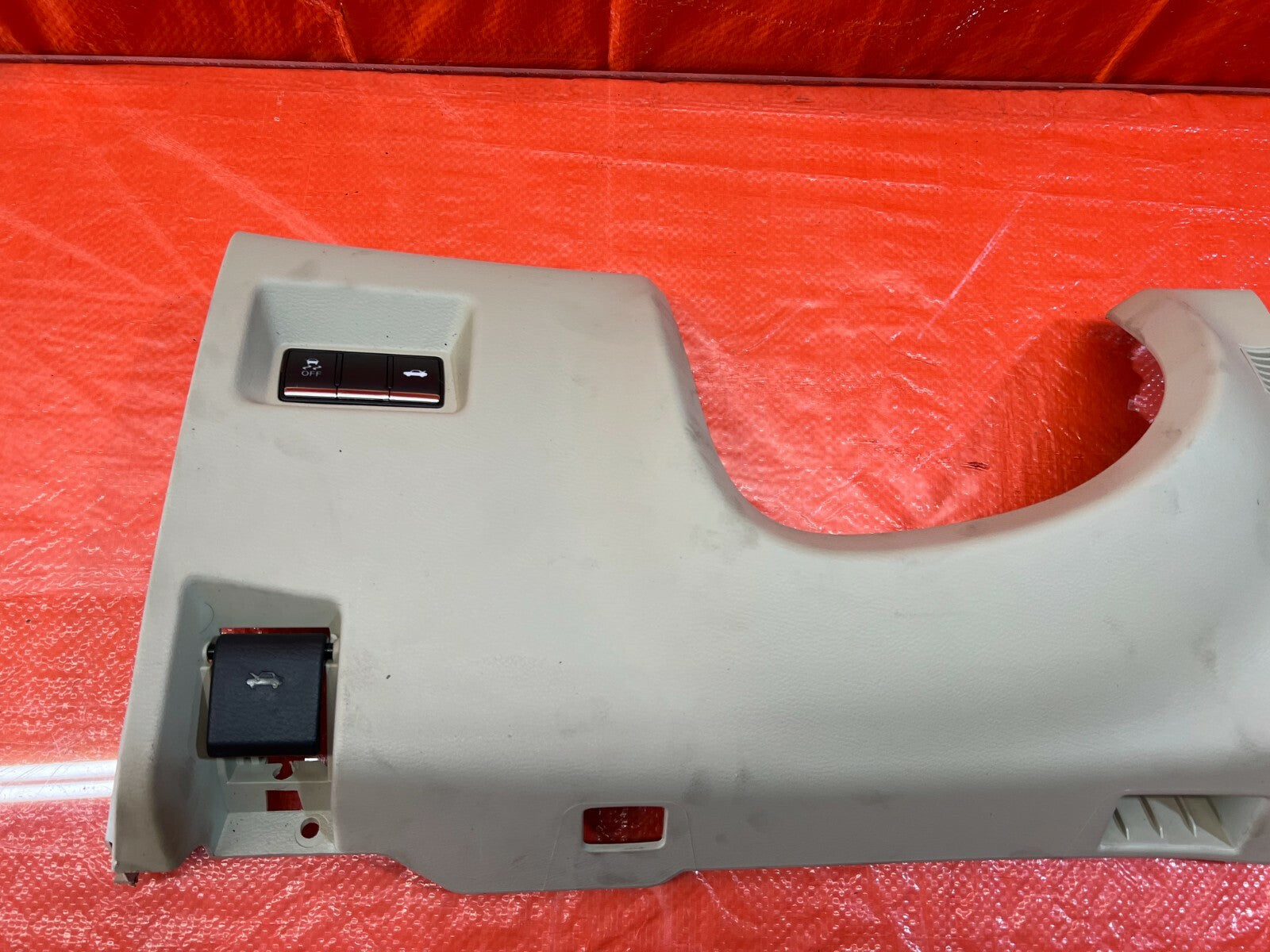 14 16 INFINITI Q50   KNEE TRIM UNDER STEERING COLUMN COVER   BEIGE   OEM #1055