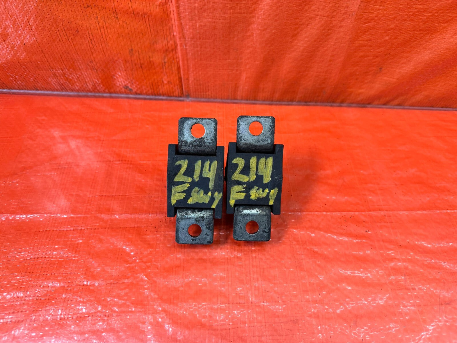 2015 LANCER EVOLUTION X EVO 10 FRONT SWAY BAR MOUNTING BRACKET & BUSHING SET 2147