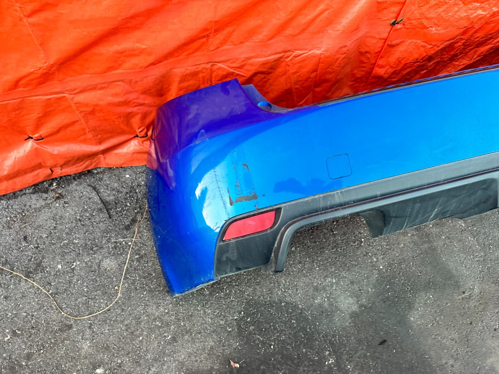 08 14 SUBARU IMPREZA WRX & STI WAGON   REAR BUMPER COVER   BLUE COLOR   OEM 2839