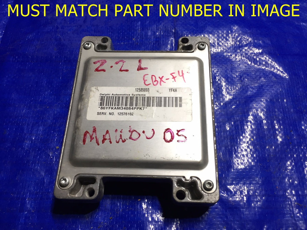 OEM 2004 SATURN / CHEVY 2.2L ENGINE COMPUTER ECU ECM BRAIN EBX 12585893 YFKA0