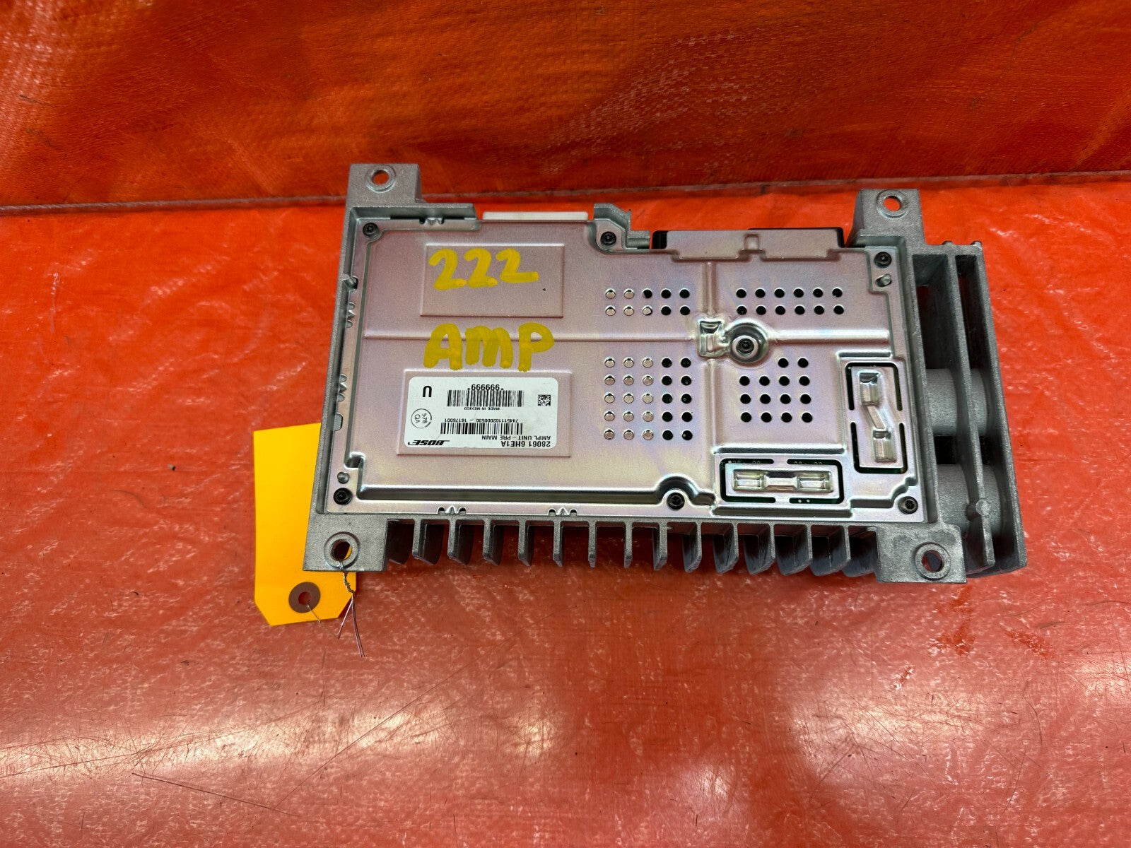 17 20 INFINITI Q50   RED SPORT 400 MODEL   BOSE AUDIO AMPLIFIER AMP   OEM #2225