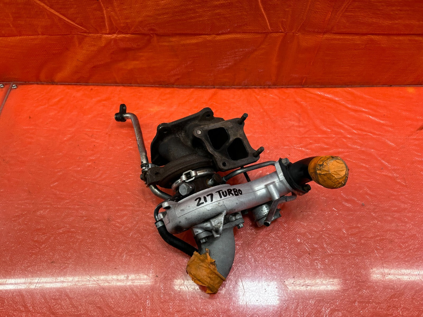08 15 LANCER EVOLUTION X EVO 10   4B11T FACTORY TURBO CHARGER SET UP   OEM #2179