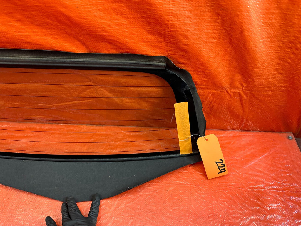 02 09 HONDA S2000   REAR SOFT TOP GLASS WINDOW W/ HONDA LOGO   OEM FACTORY #2242