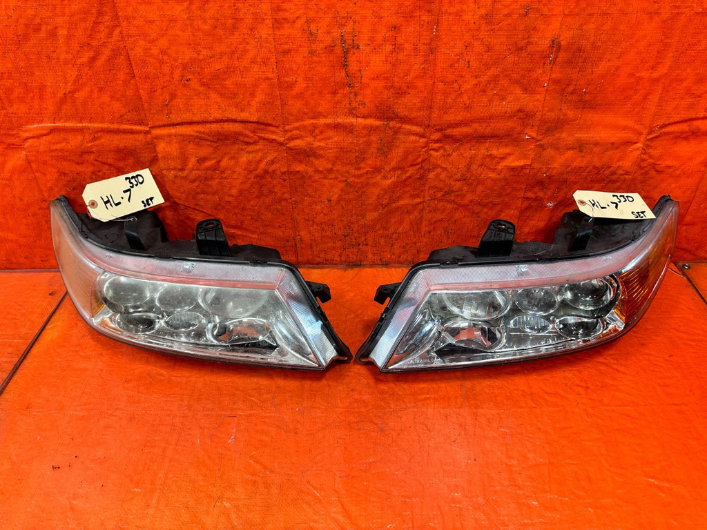 04 08 ACURA TSX   CRYSTAL HOUSING HEADLIGHTS HEADLAMPS   W/ BALLASTS #3300