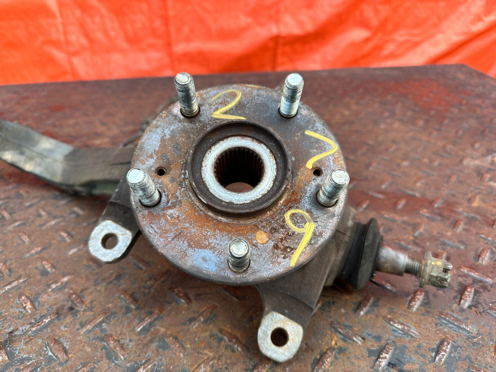 09 14 ACURA TSX   DRIVER LEFT FRONT SPINDLE KNUCKLE HUB   OEM FACTORY #2795