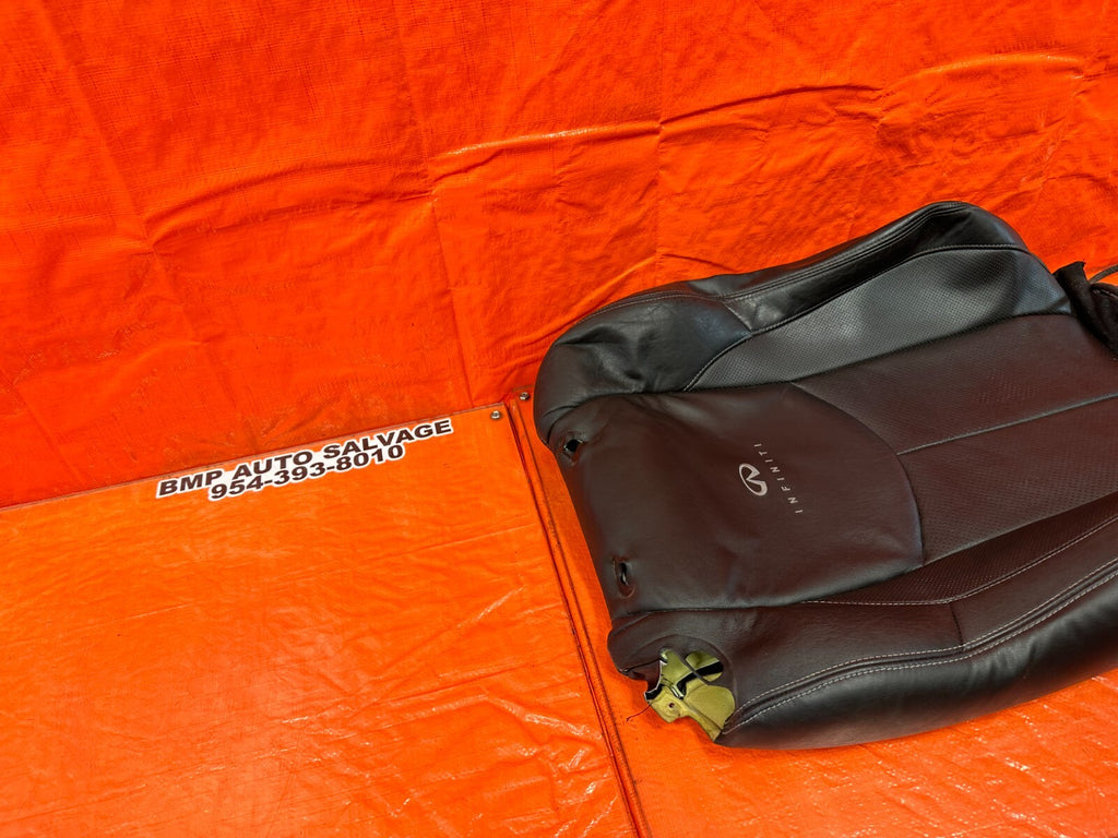 08/09 INFINITI G37 COUPE SPORT PASSENGER RIGHT FRONT UPPER SEAT LEATHER SKIN OEM17
