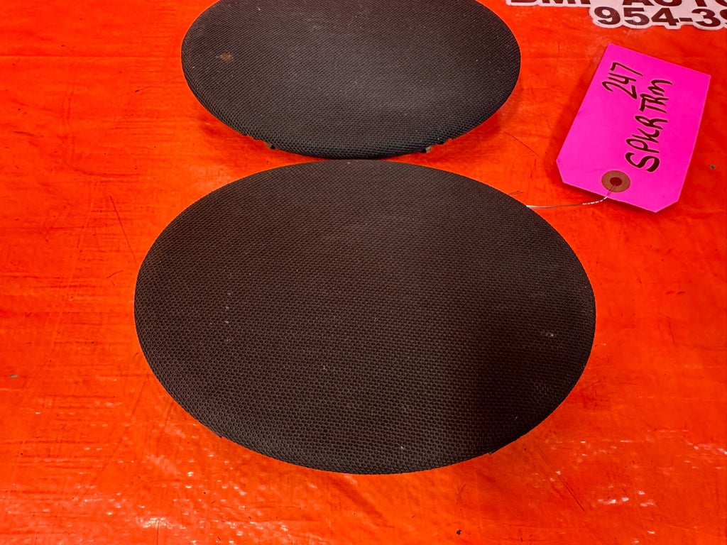 94 01 ACURA INTEGRA   2D   FRONT DOOR PANEL SPEAKER COVER LEFT / RIGHT BLACK OEM4