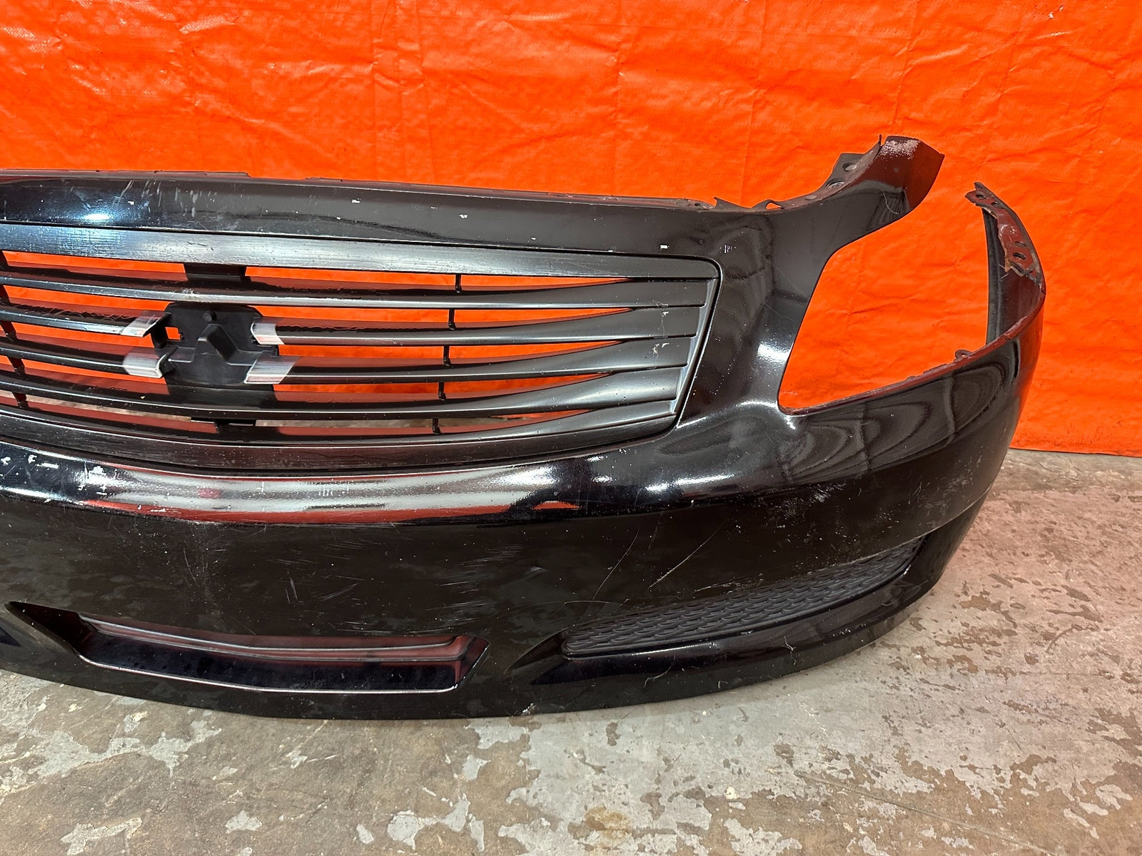 07 09 INFINITI G35 G37 SEDAN   FRONT BUMPER W/ UPPER & LOWER GRILLE   NON SPORT7