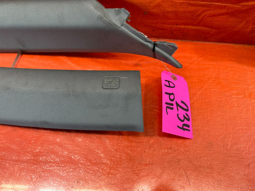 04 08 ACURA TL   LEFT AND RIGHT INTERIOR A PILLARS   MOONLAKE GRAY COLOR OEM 2341
