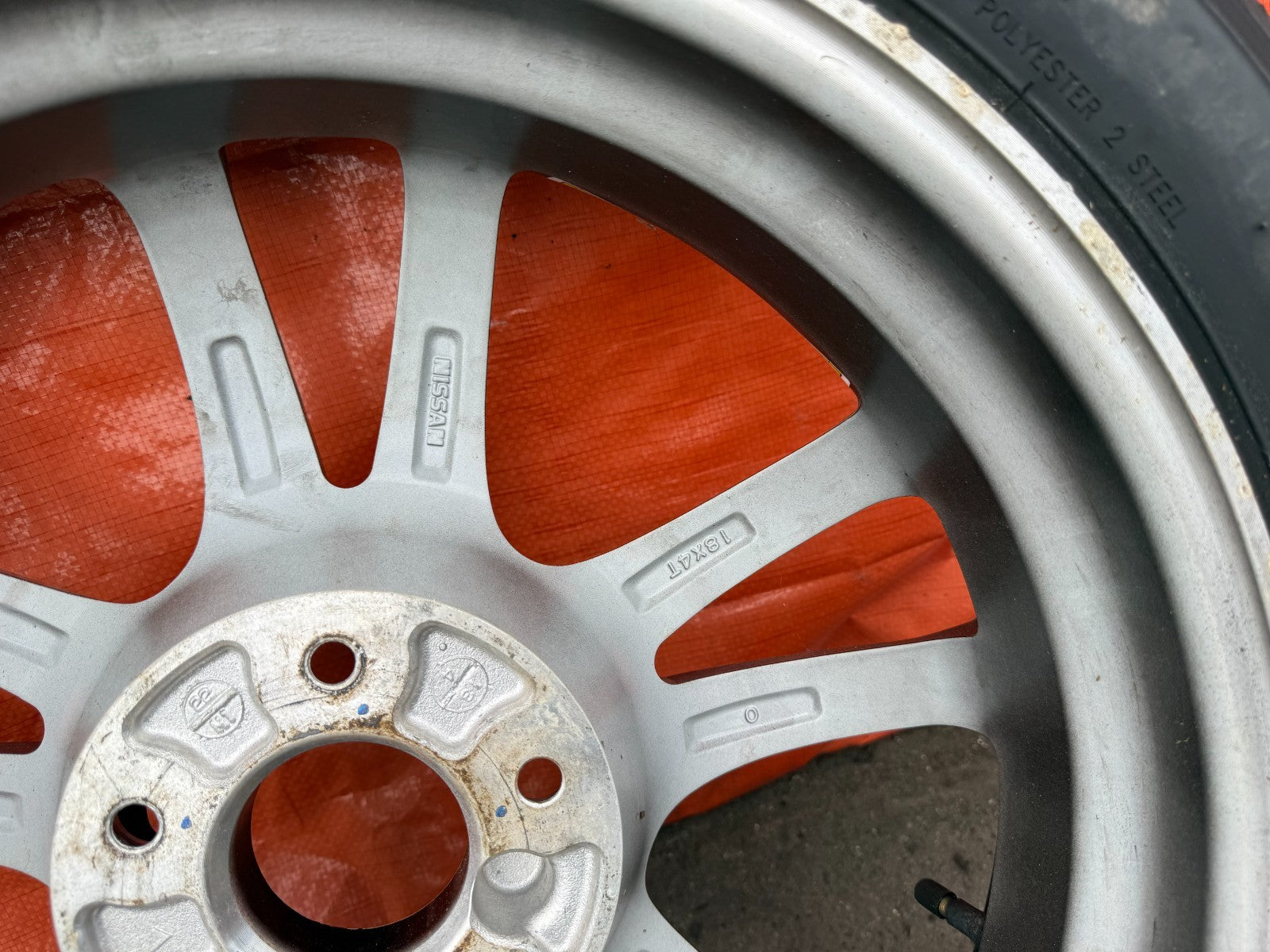 08 15 INFINITI G37 Q60   SPORT MODEL W/ SPORT CALIPERS SPARE TIRE WHEEL RIM 3117