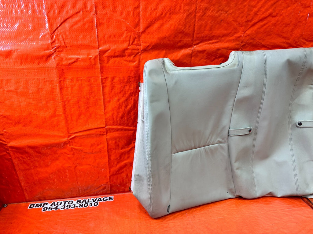 02 04 LEXUS SC430   REAR UPPER SEAT COVER SKIN LEATHER WRAP   ECRU   OEM #2619