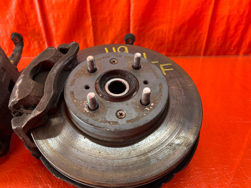 94 01 INTEGRA FRONT SPINDLE SET UP CALIPERS SPINDLES KNUCKLE HUB LEFT RIGHT #1194
