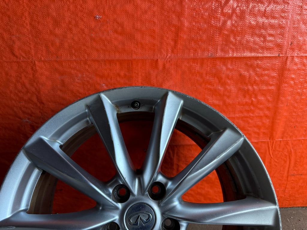 08 15 INFINITI G37 Q60   10 SPOKE   18 INCH   FRONT WHEEL RIM   OEM #310 24