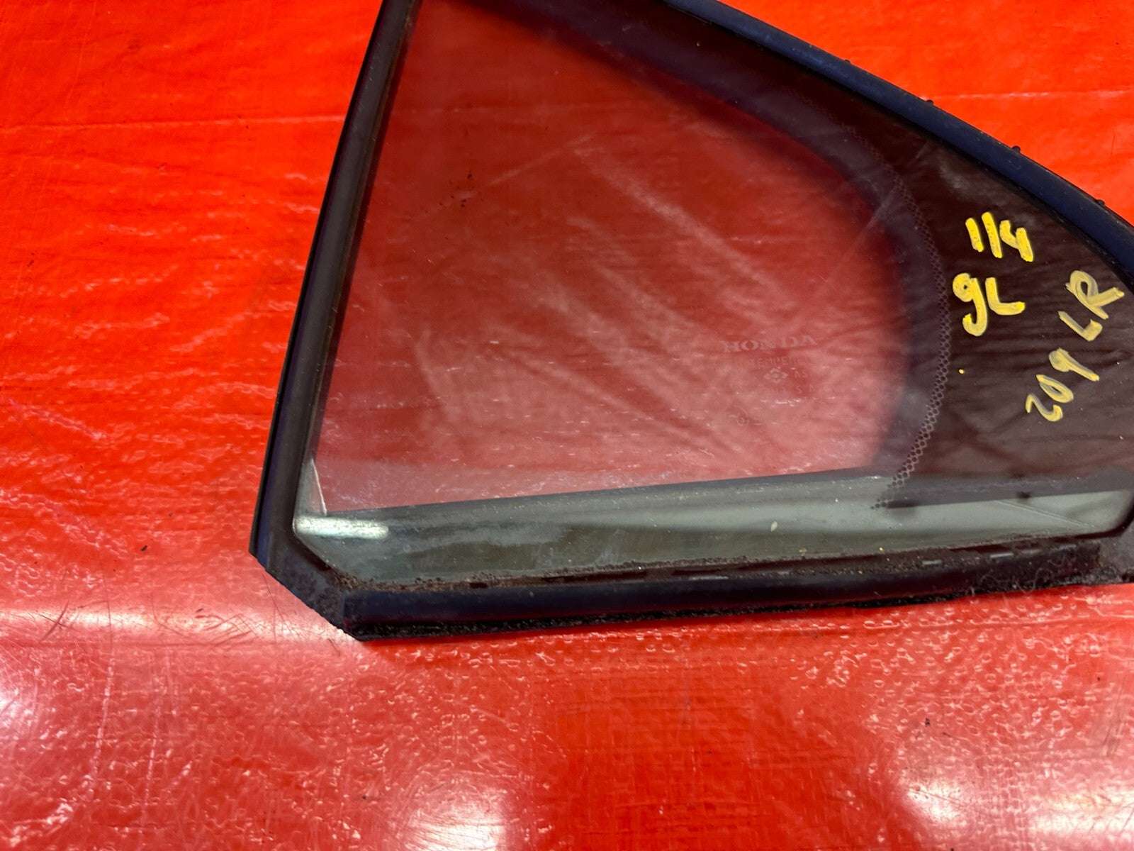 04 08 ACURA TSX   DRIVER LEFT REAR   DOOR VENT GLASS   OEM FACTORY #2096