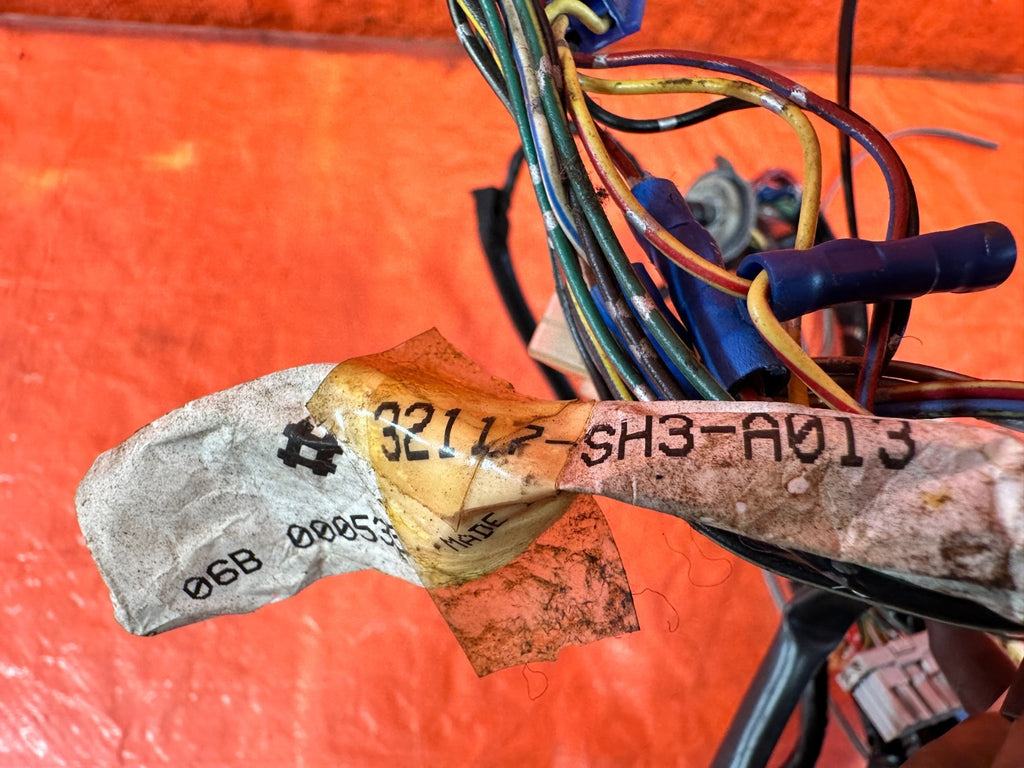 90 91 HONDA CIVIC HATCHBACK   INSTRUMENT GAUGE CLUSTER WIRING HARNESS WIRE LOOM2