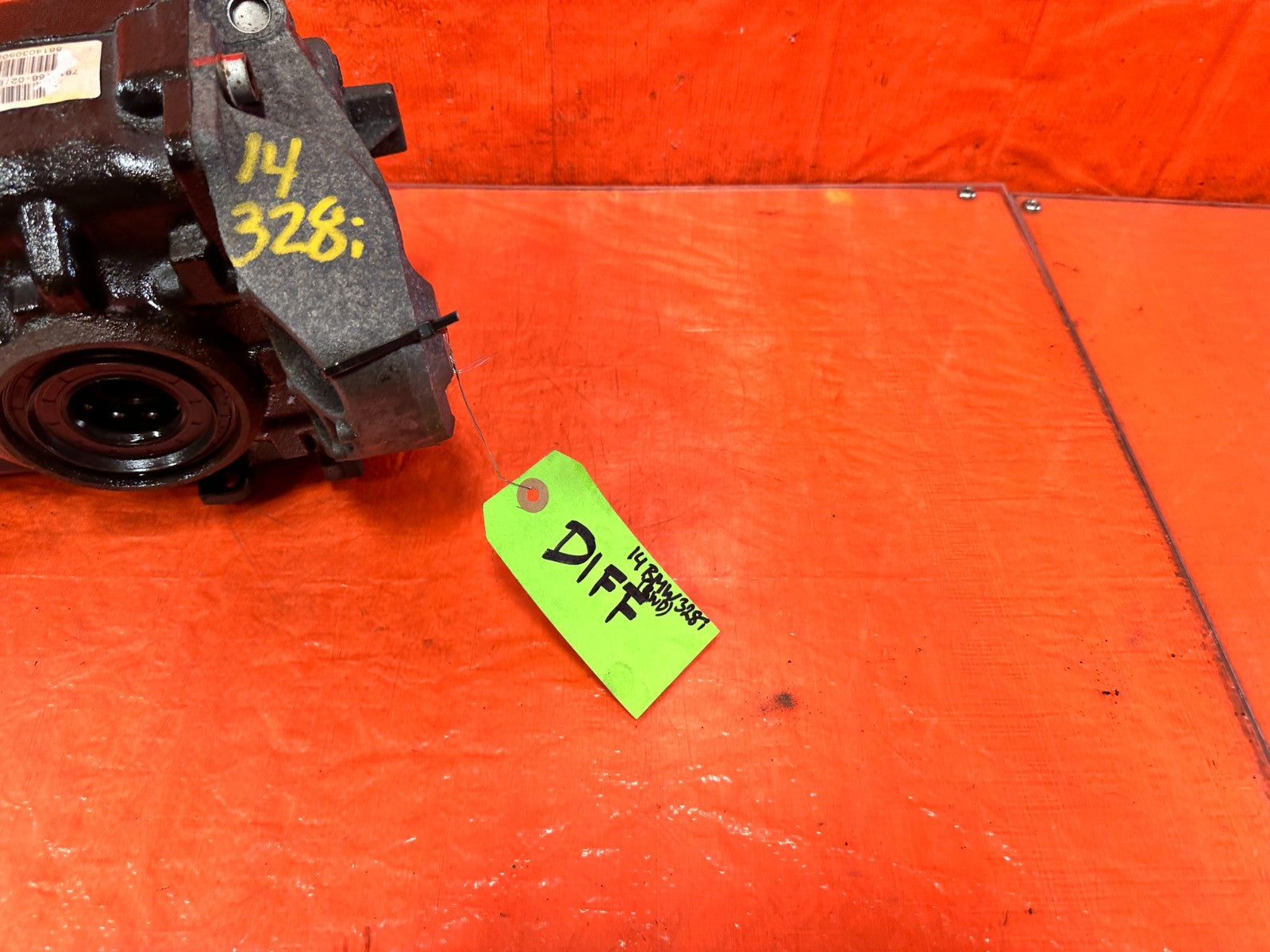 OEM 2014 14 BMW 328i SEDAN RWD   REAR DIFFERENTIAL DIFF 7603748 03 3.15 RATIO1