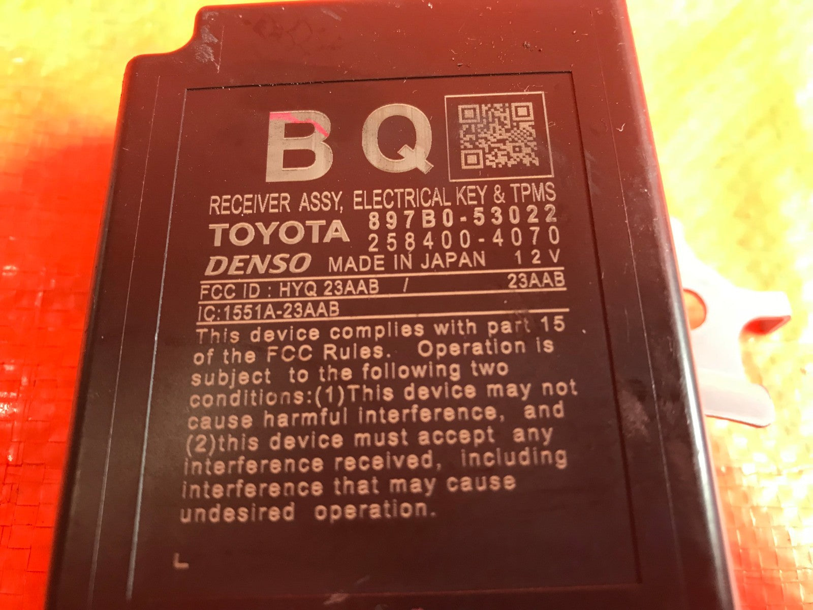 OEM 14 2015 2016 LEXUS IS250 IS350 IS200T ELECTRICAL KEY TPS SENSOR 897B0 530221