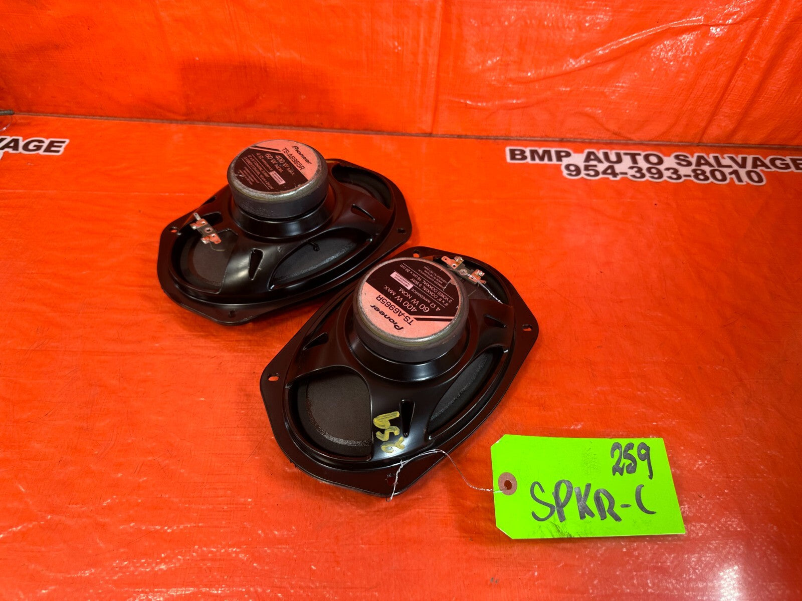 97 01 HONDA PRELUDE   PIONEER TS A6965R SPEAKERS   #2598