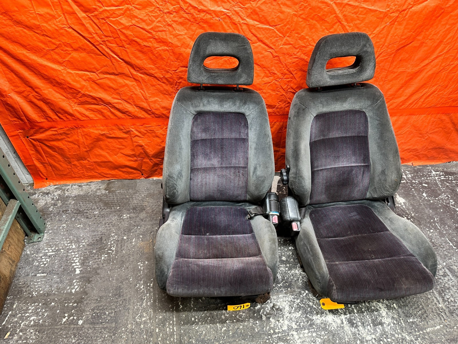 90-93 ACURA INTEGRA DA B17A1 GSR FRONT SEATS PAIR LEFT DRIVER RIGHT PASS OEM 16014