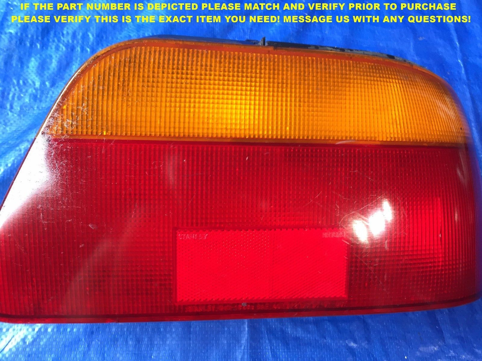 OEM 1995 1996 95 96 CHRYSLER SEBRING PASSENGER RIGHT TAIL LIGHT 6B2